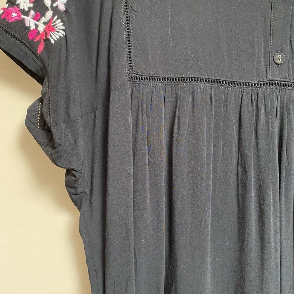 Catherine Malandrino black dress with embroidery - Picture 8 of 9